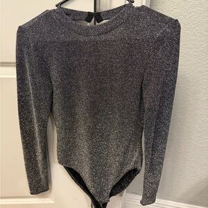 Sparkly Long Sleeve Bodysuit